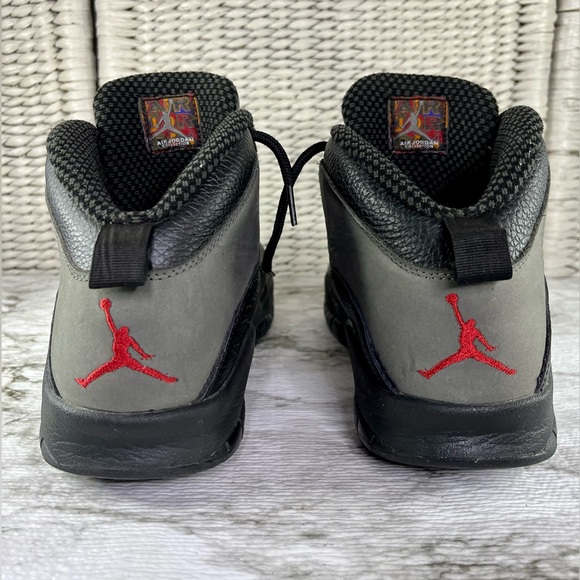 Nike Air Jordan X 10 Retro Shadow [2018] 310805-002 Dark Black Grey Size 11.5 - Picture 3 of 9